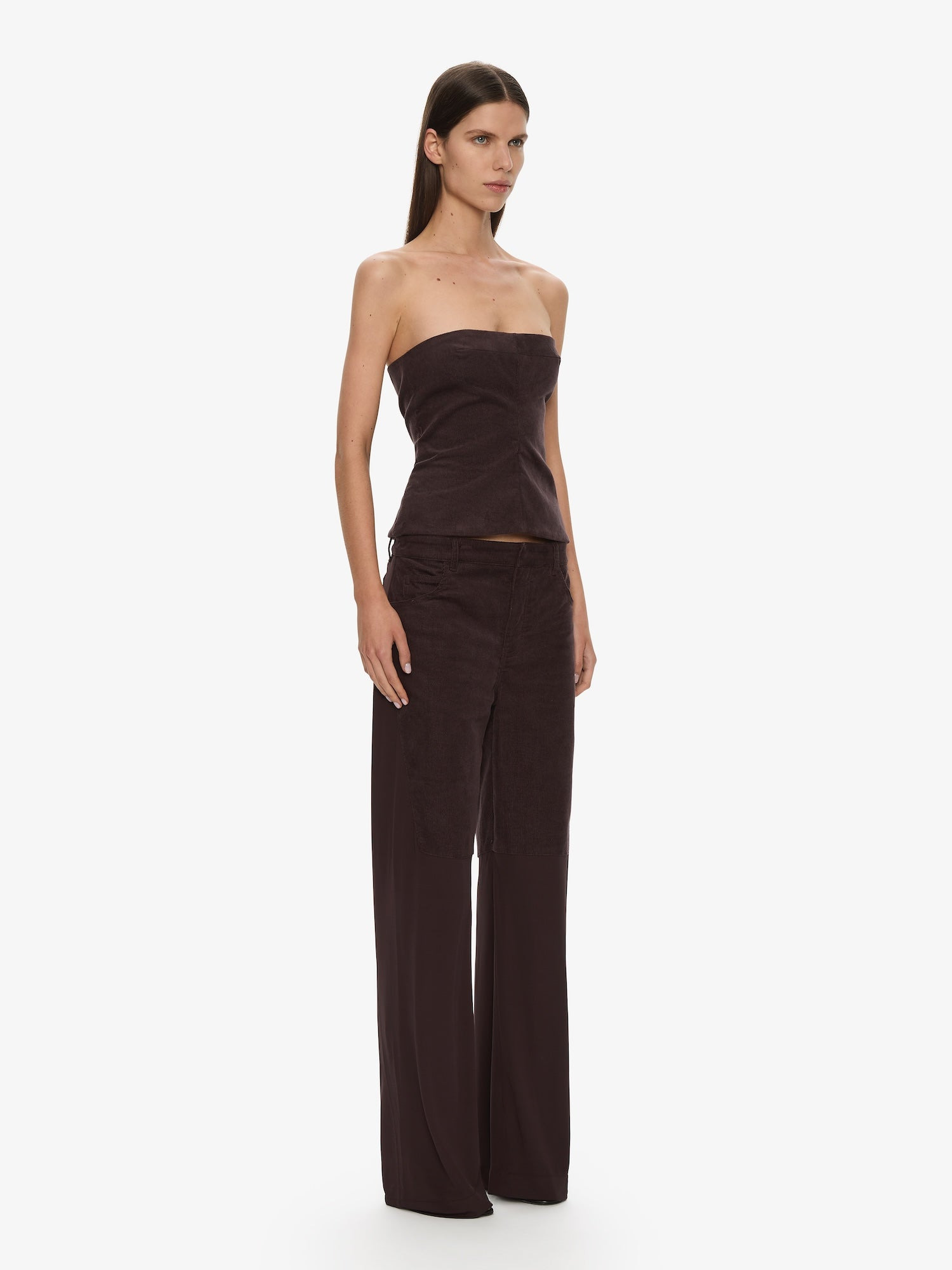 Taped Corduroy Jersey Jean - 2