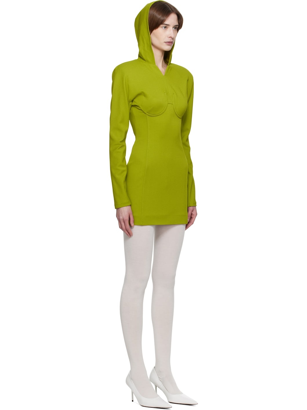 Green Crepe Minidress - 2