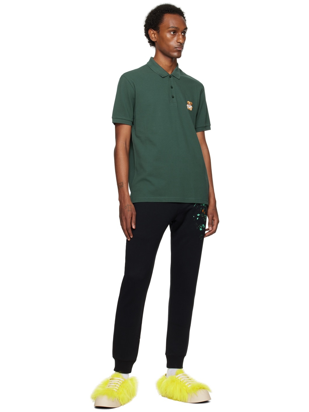 Green Embroidered Polo - 4