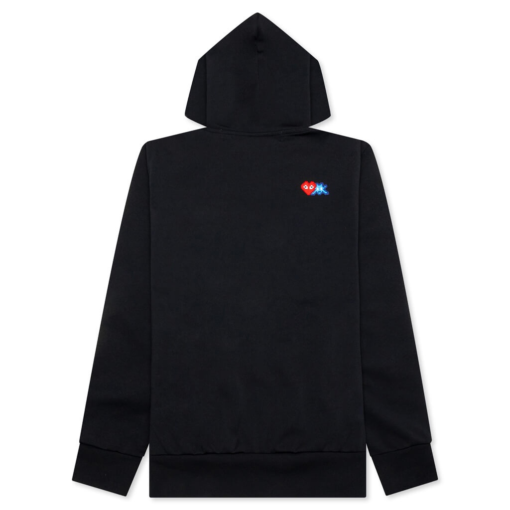 COMME DES GARCONS PLAY X THE ARTIST INVADER FULL-ZIP HOODIE - BLACK - 2