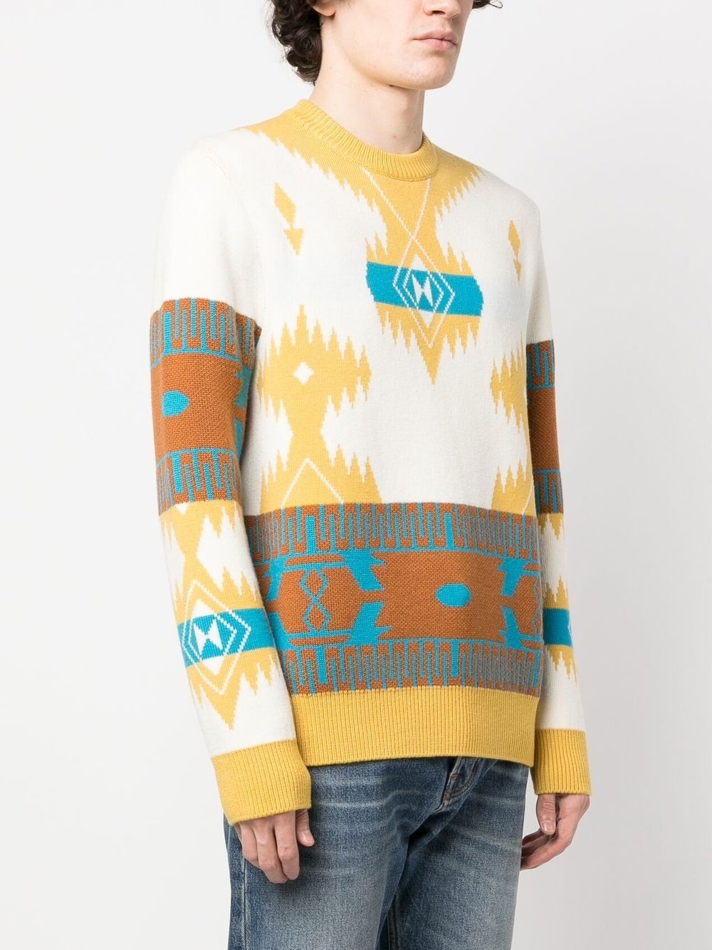 Icon Jacquard abstract-pattern jumper - 3