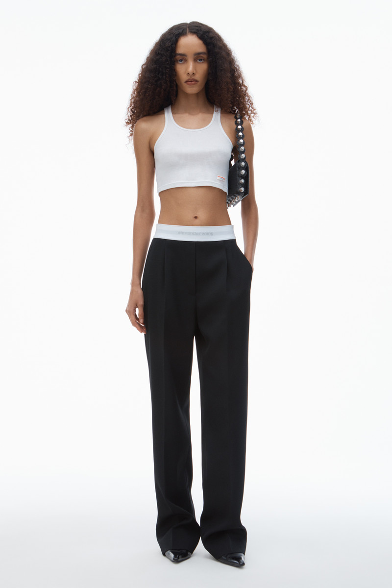 Alexander Wang PLEATED TROUSER IN WOOL TAILORING outlook
