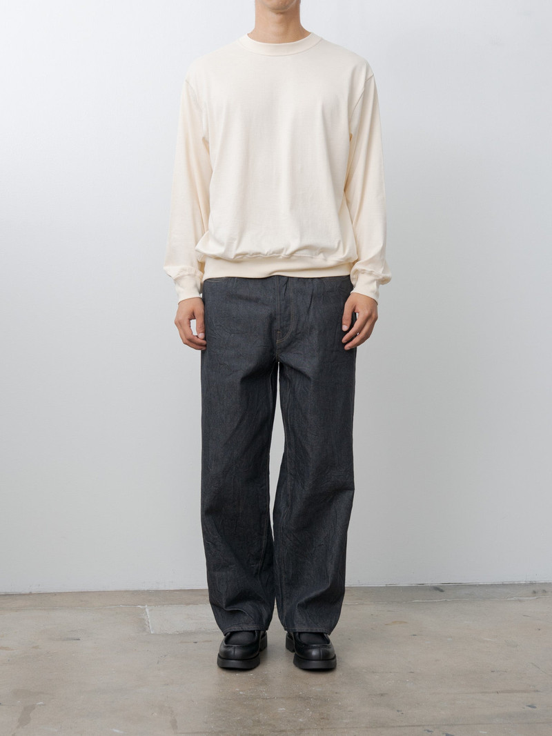 blurhms 13.5oz Denim Pants Wide - Sulfur Black outlook