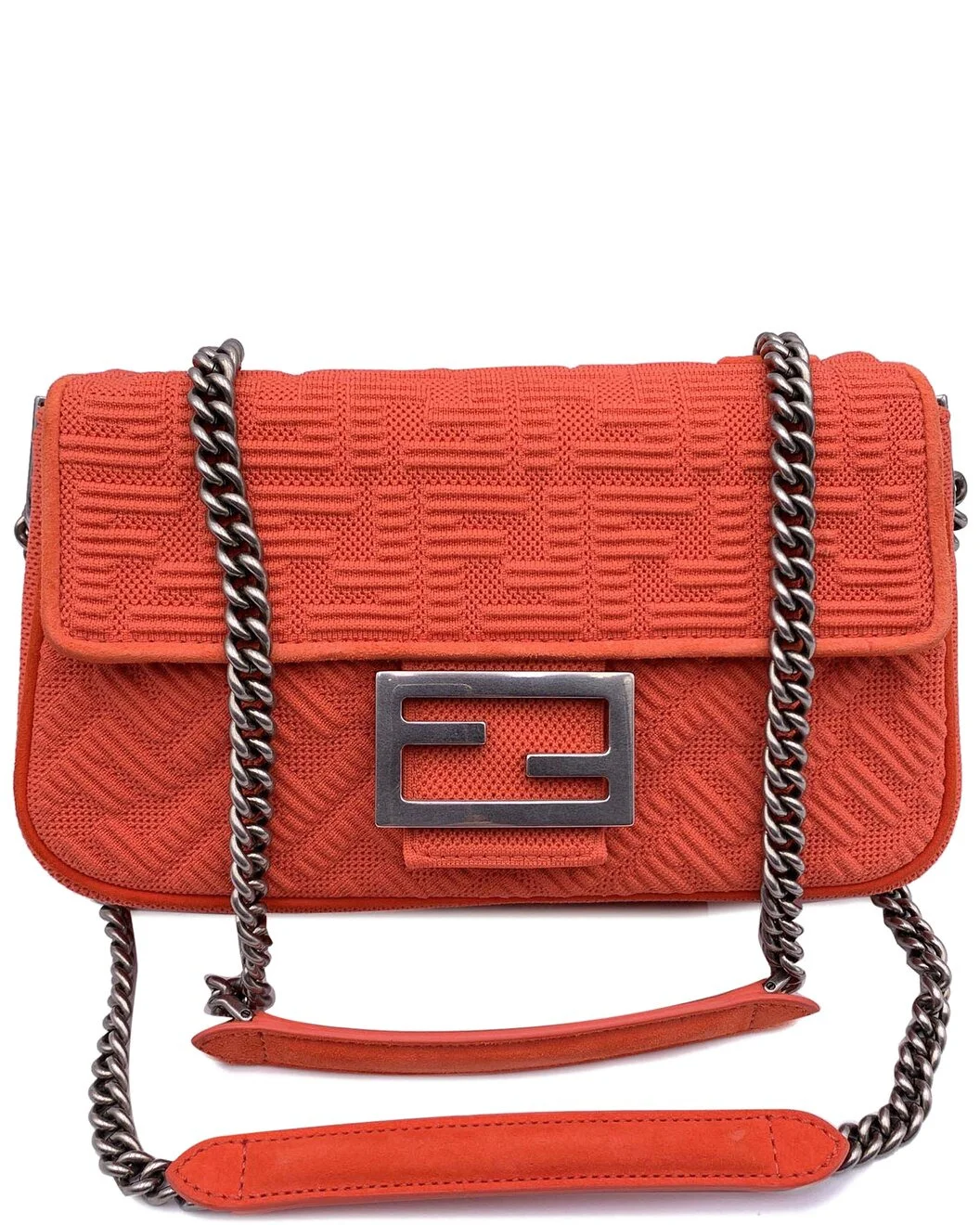 FENDI Orange Cotton Crossbody (Authentic Pre-Loved) - 1