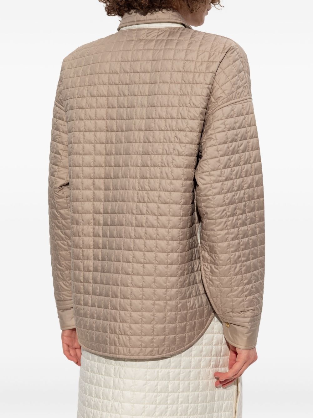quilted shirt jacket - 4