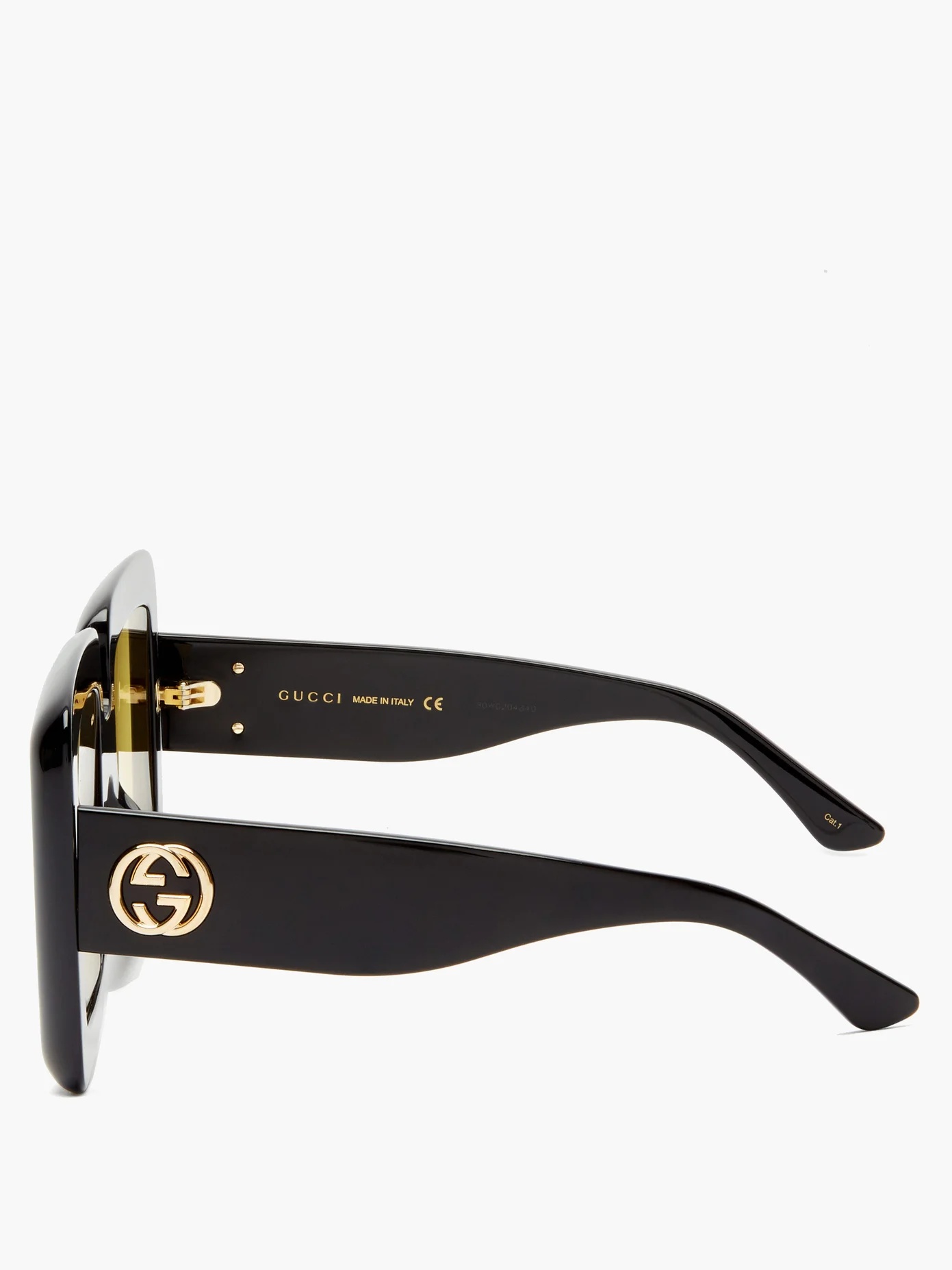 Oversized square acetate sunglasses - 4