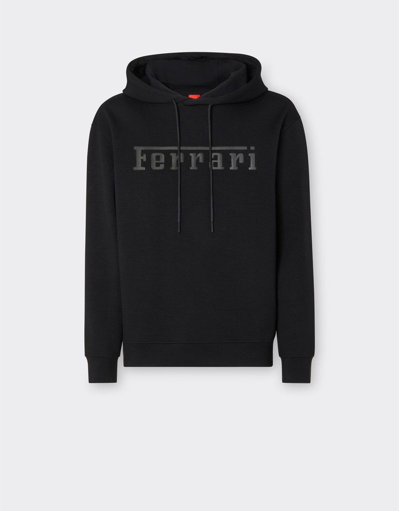 Scuba knit sweatshirt with contrast Ferrari logo 1