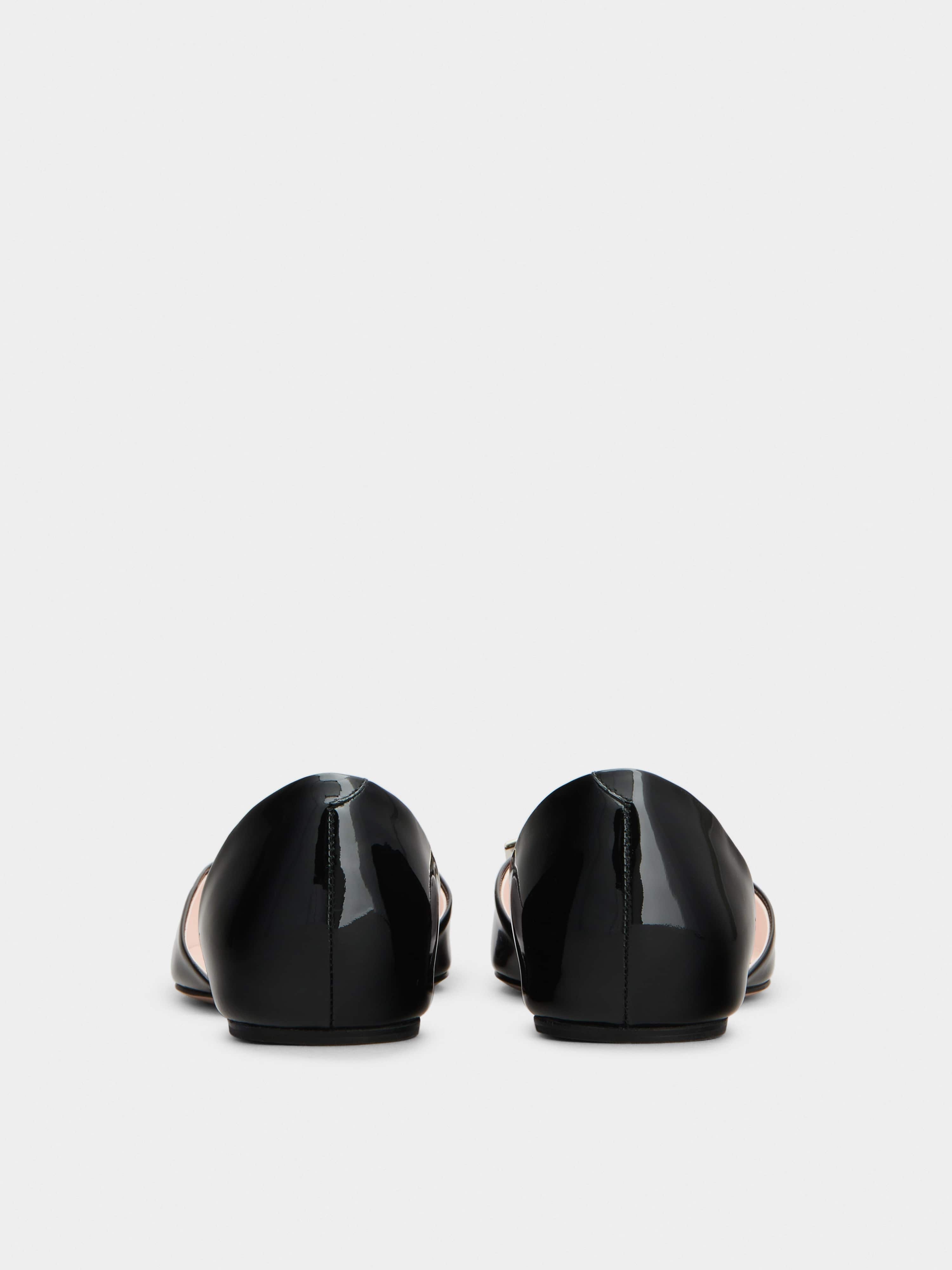 Trompette Dorsay Metal Buckle Ballerinas in Patent Leather - 5