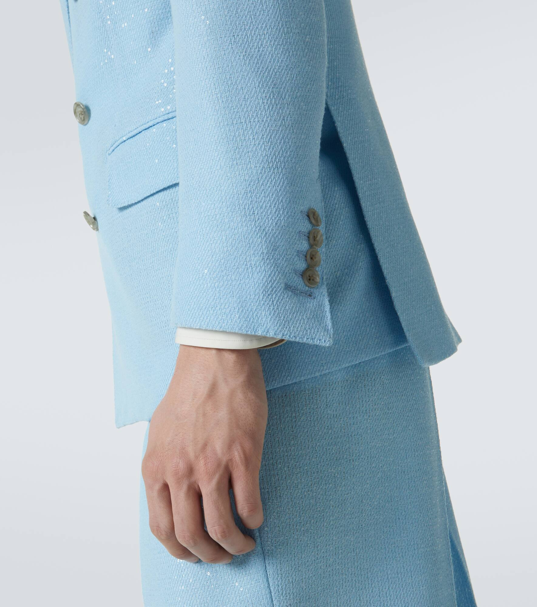 Sequined wool-blend blazer - 7