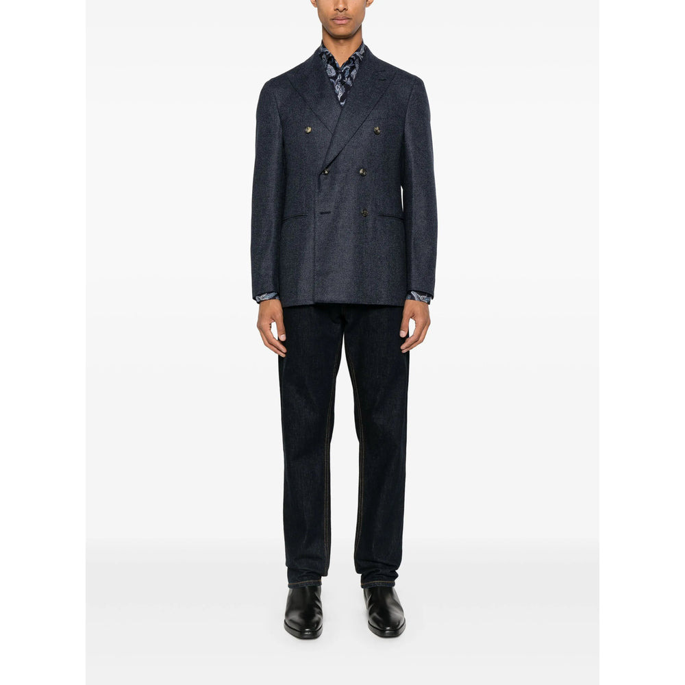 Etro Blue Shirts Men - 4