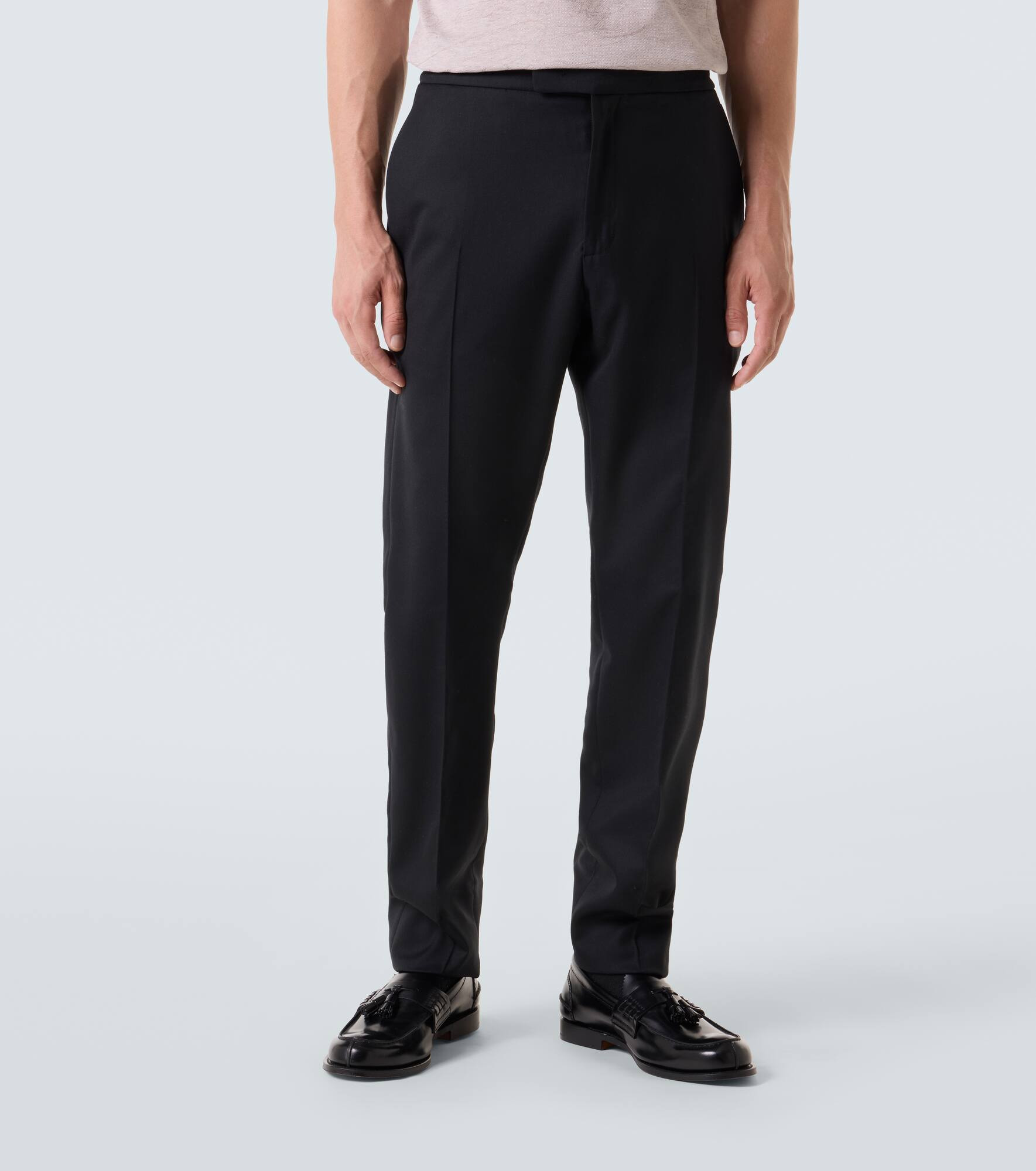 Wool straight pants - 3
