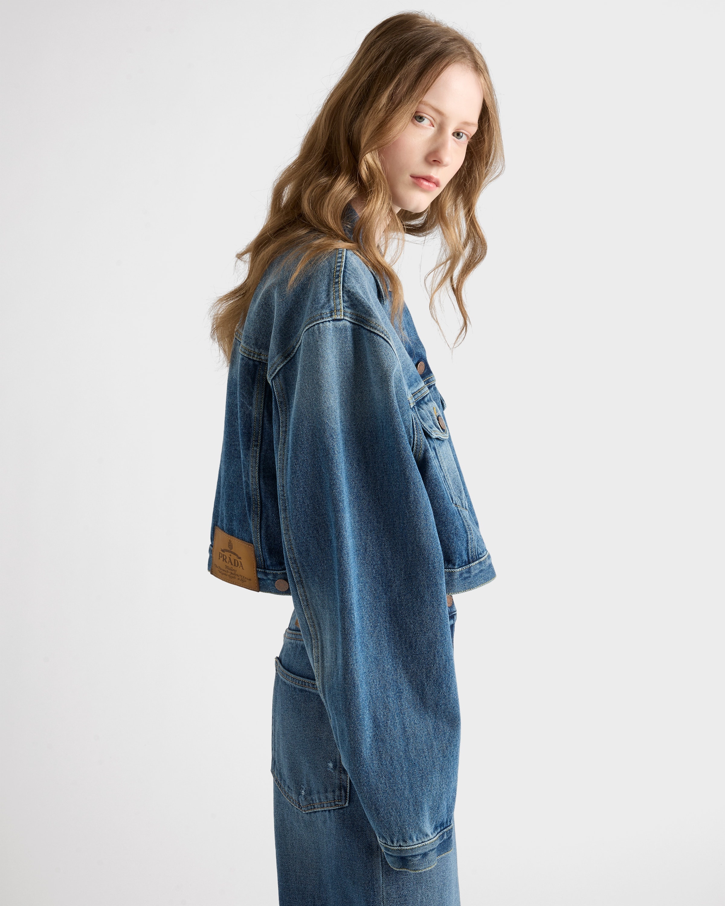 Denim blouson jacket - 4