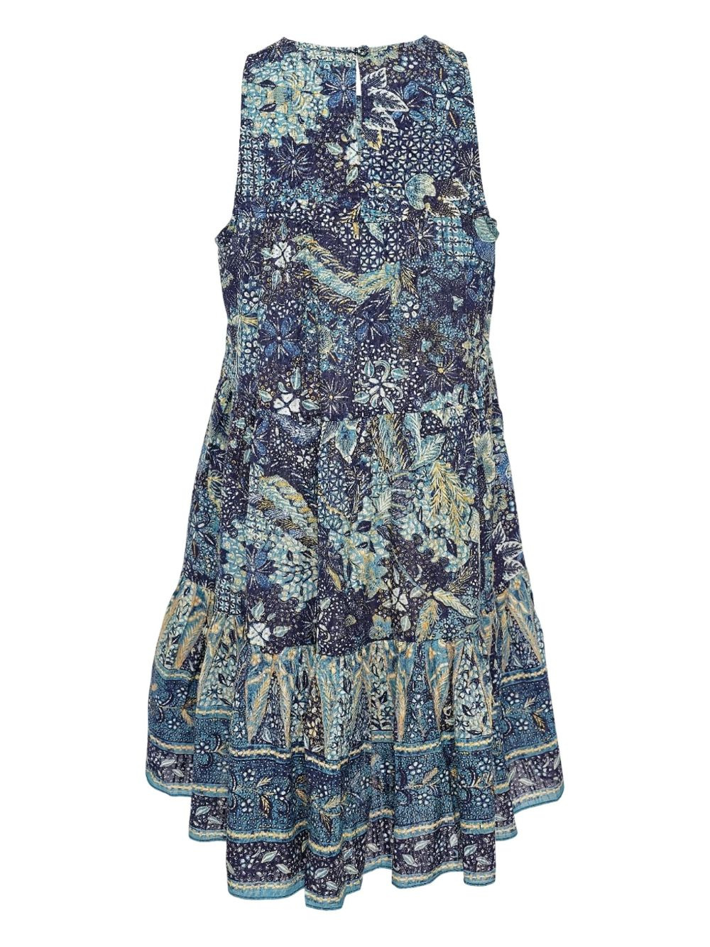 floral-print tiered dress - 2