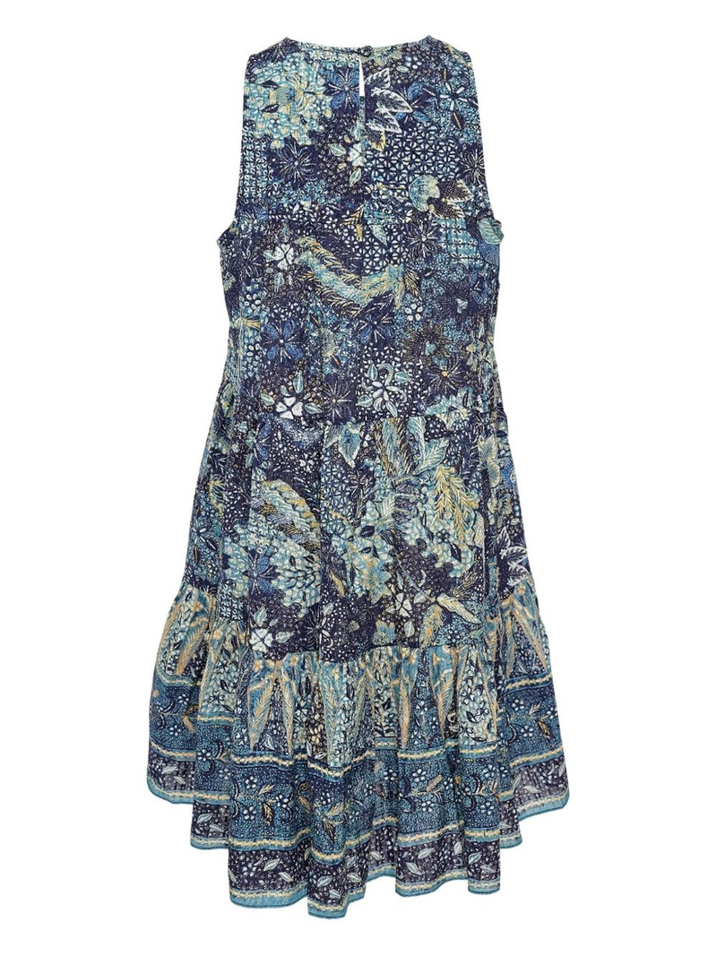 ULLA JOHNSON floral-print tiered dress outlook