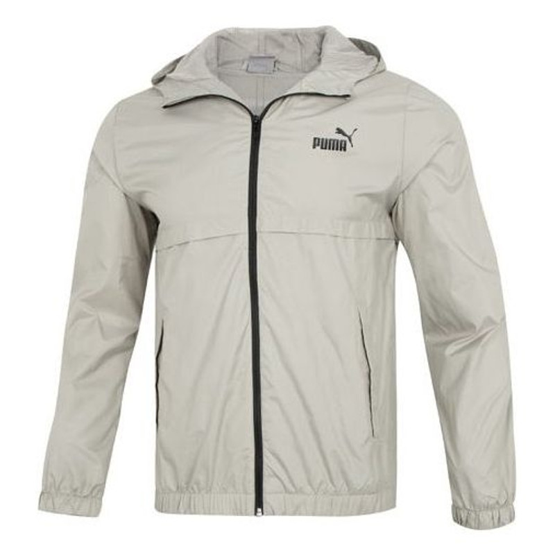 PUMA Ess Solid Windbreaker Logo 'Grey' 849462-68 - 1