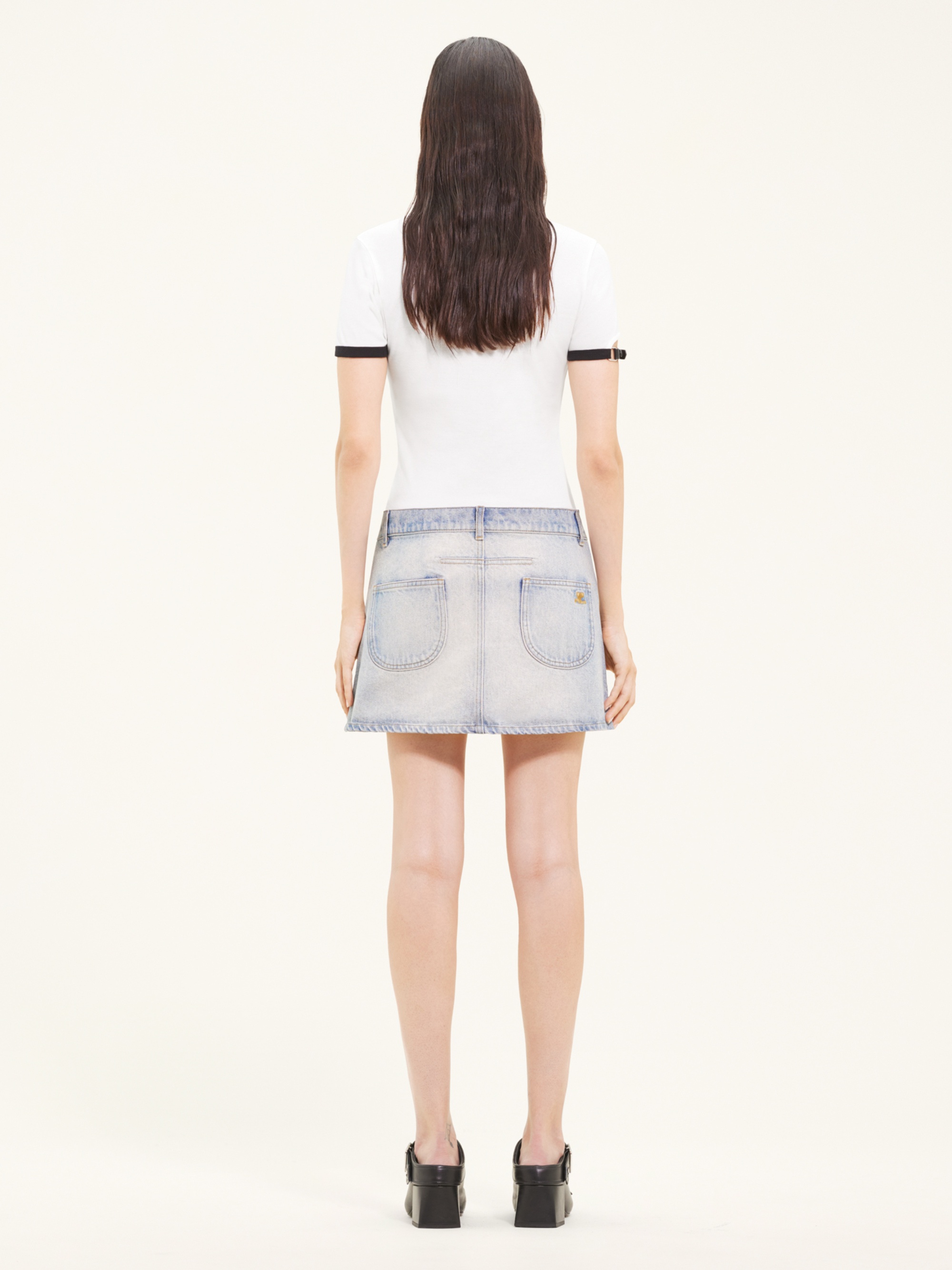 MULTIFLEX DENIM MINI SKIRT - 4