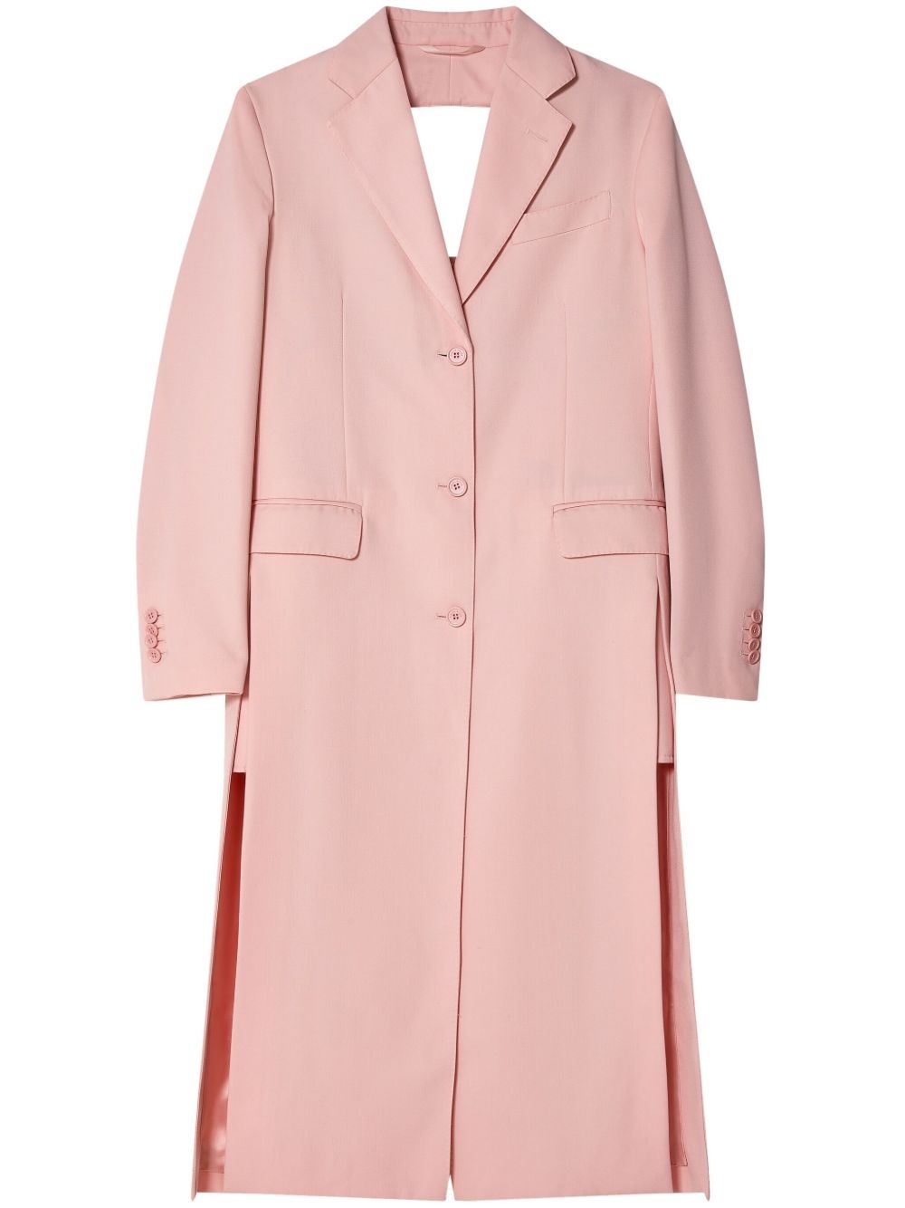cut-out bow-detail coat - 1