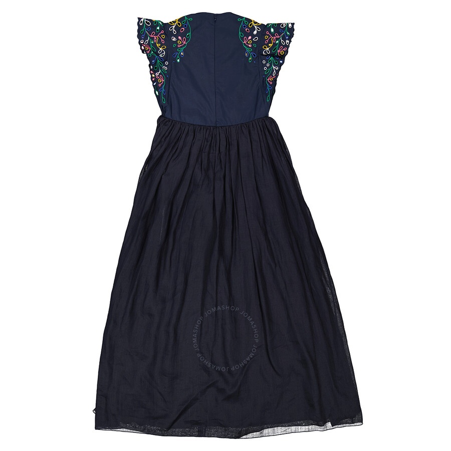 Chloe Ladies Empire Ruffled Maxi Dress - 2