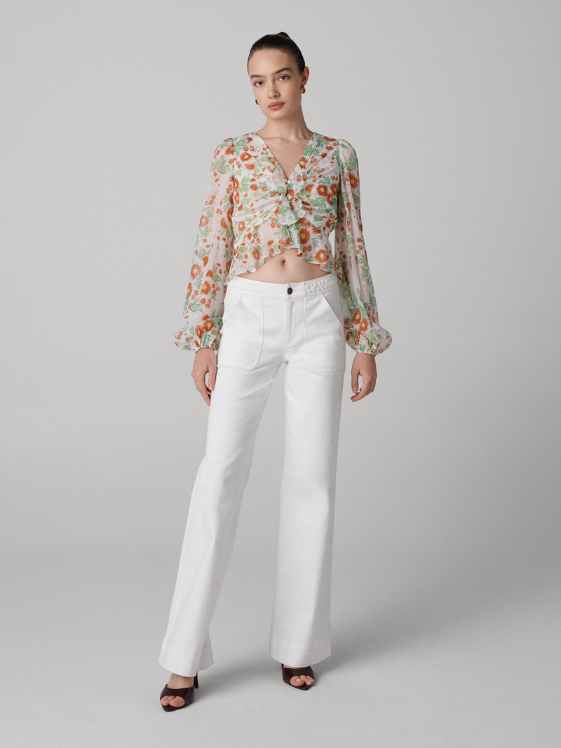 Mary Silk Chiffon Top 1