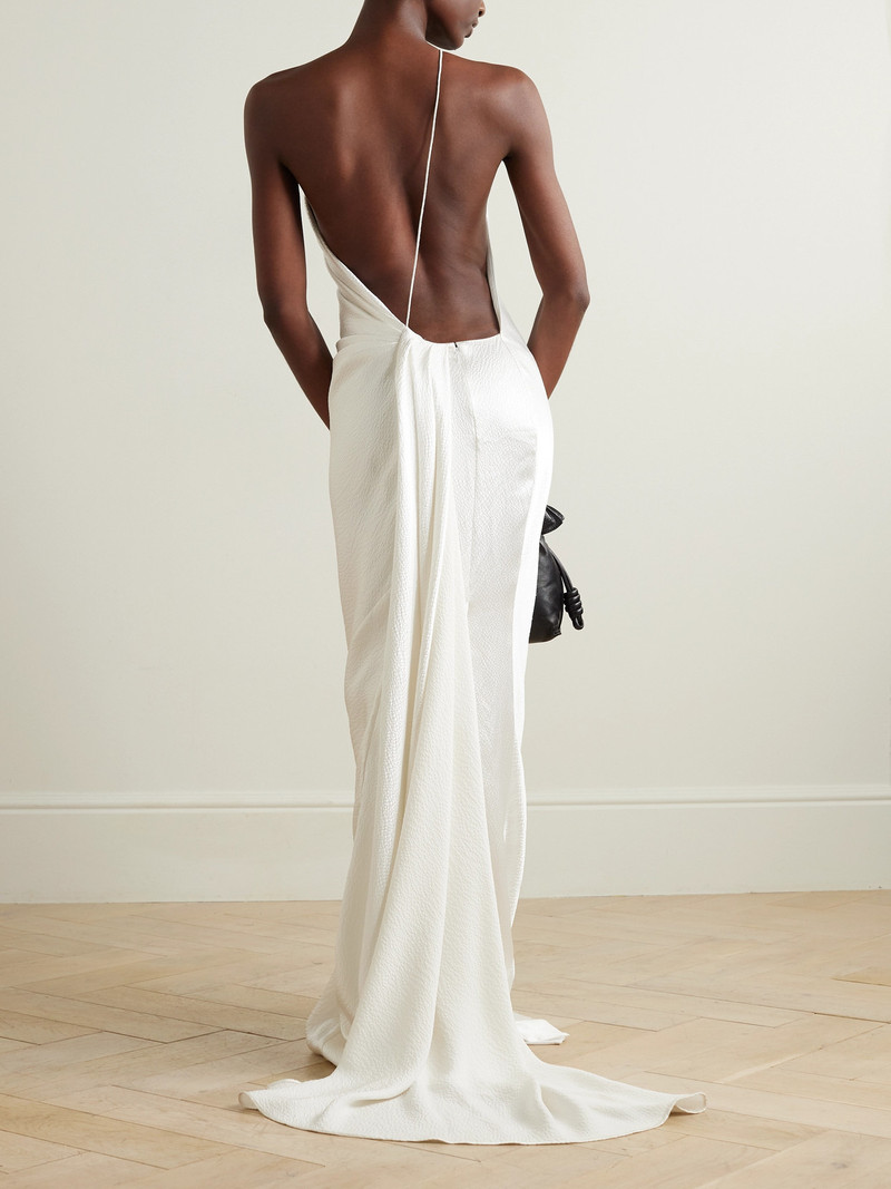 TOVE Caroline One-shoulder Hammered-silk Maxi Dress outlook