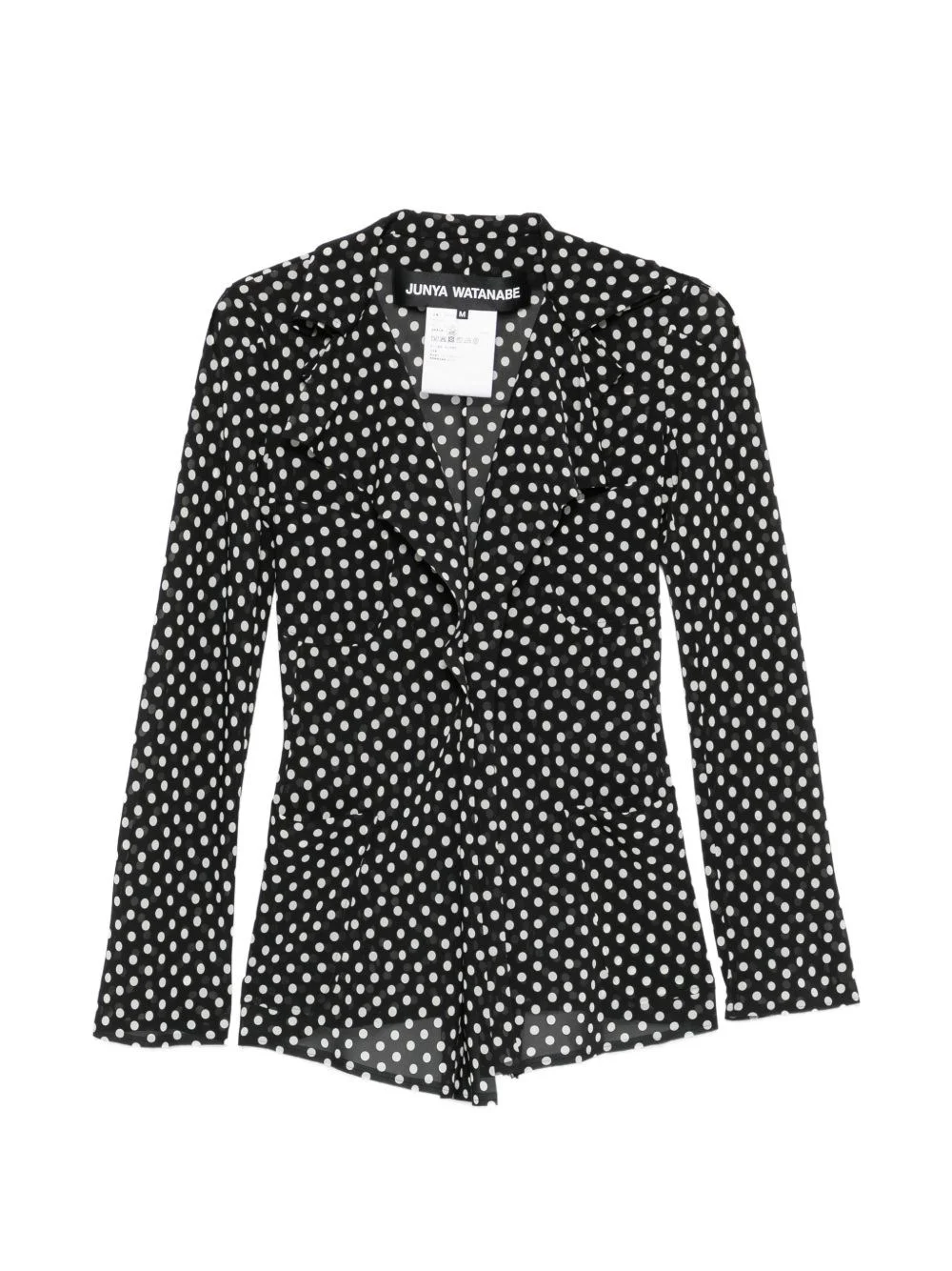 Polka-dot ruffled jacket - 1