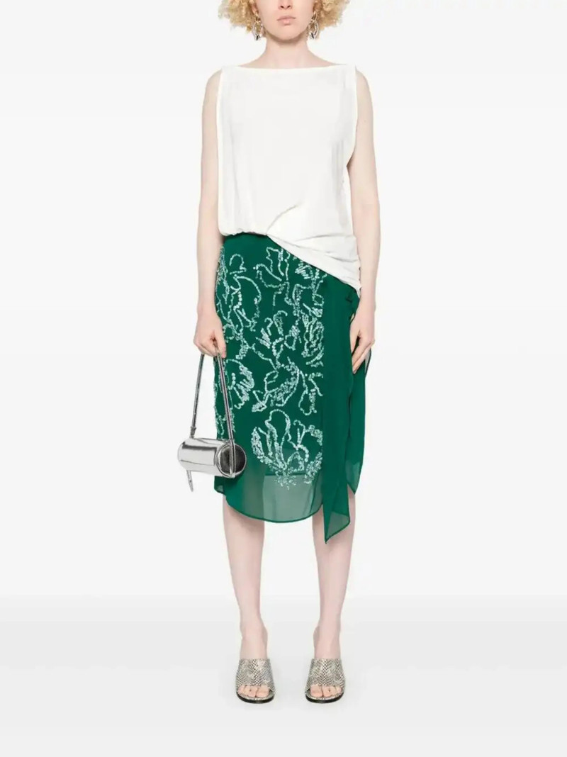 Dries Van Noten sequin-detail midi skirt outlook