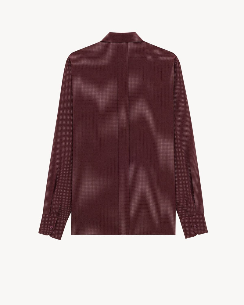SAINT LAURENT SHIRT IN DOTTED SILK CREPE DE CHINE outlook