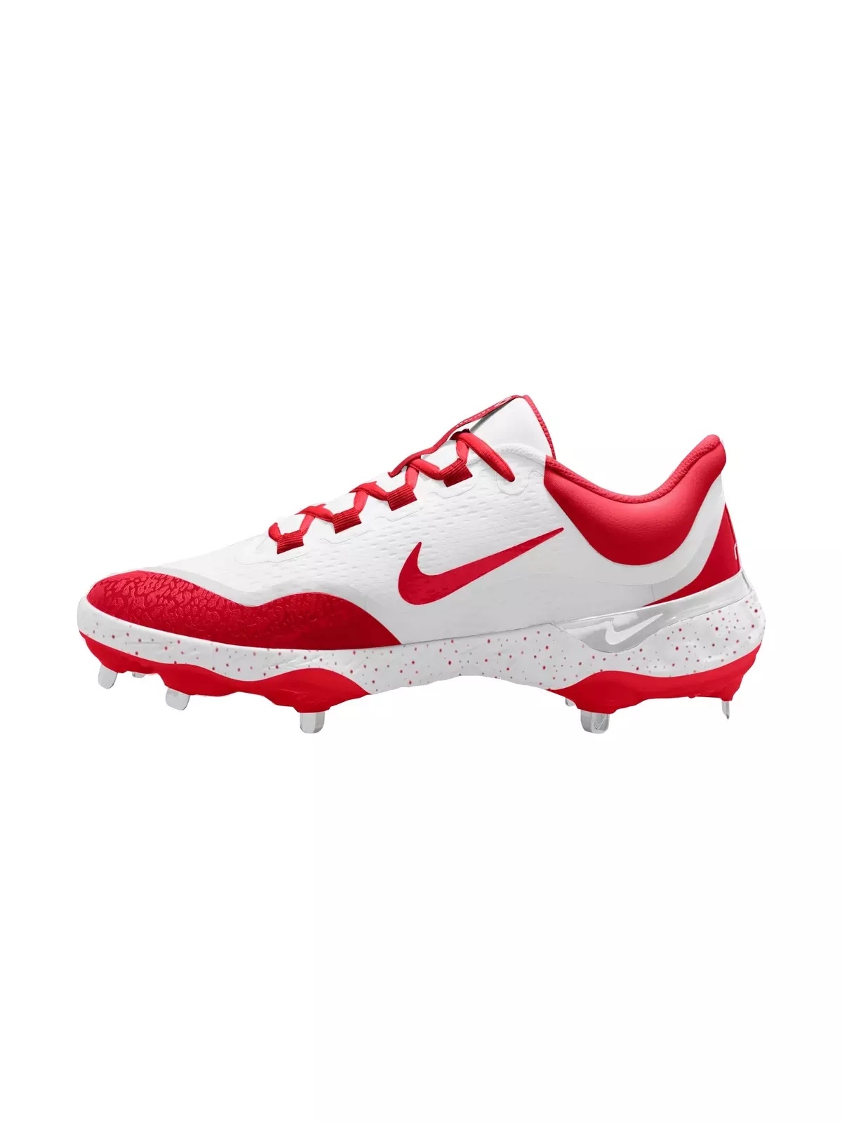 Alpha Huarache Elite 4 Low MCS "White/Red" Men's Baseball Cleat - 2