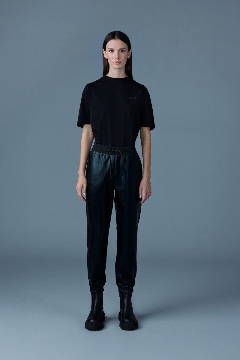 MACKAGE NEV-M Metallic finish double-face jersey sweatpants outlook