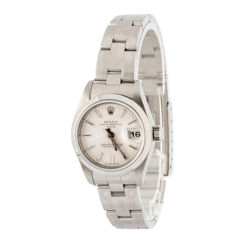 Rolex Lady Date 79160 Silver Tapestry Dial - 2