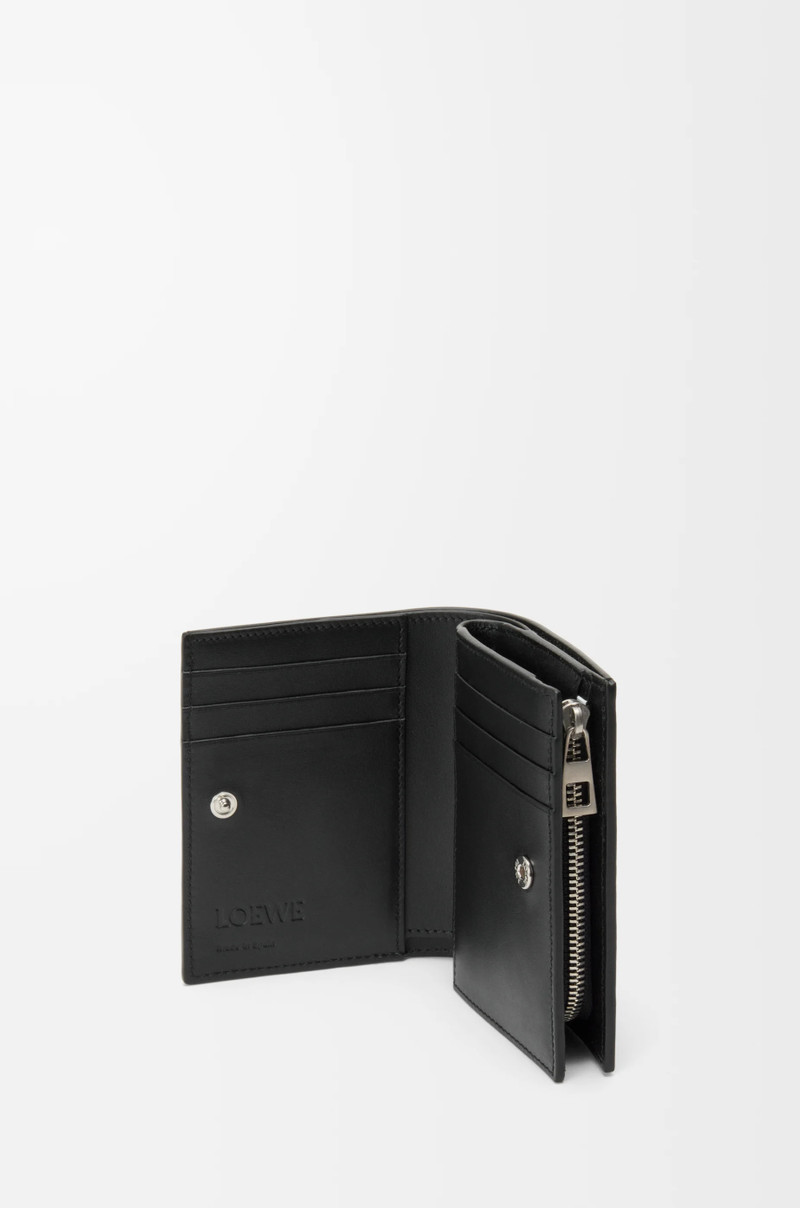 Panta compact wallet in shiny calfskin 3