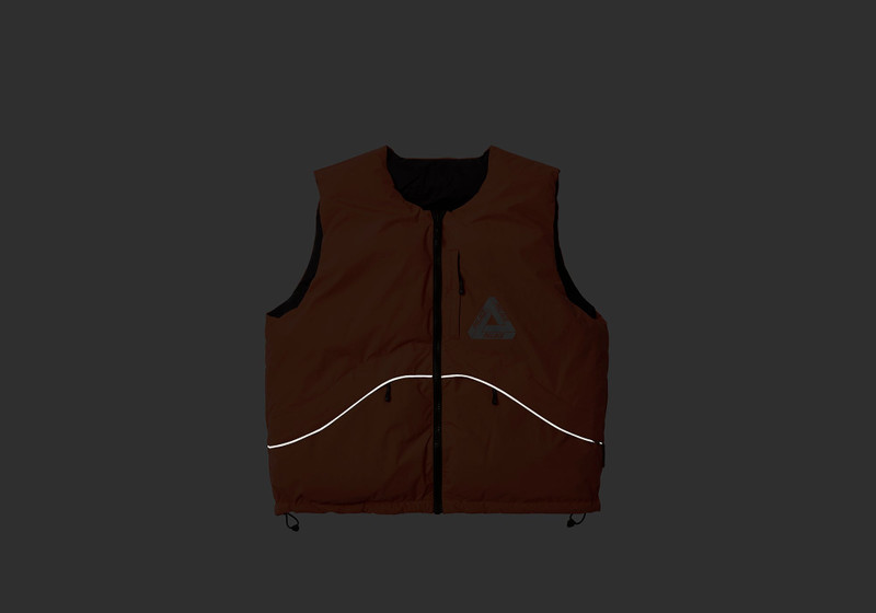 PALACE P-TECH REVERSIBLE PUFFA VEST ORANGE outlook