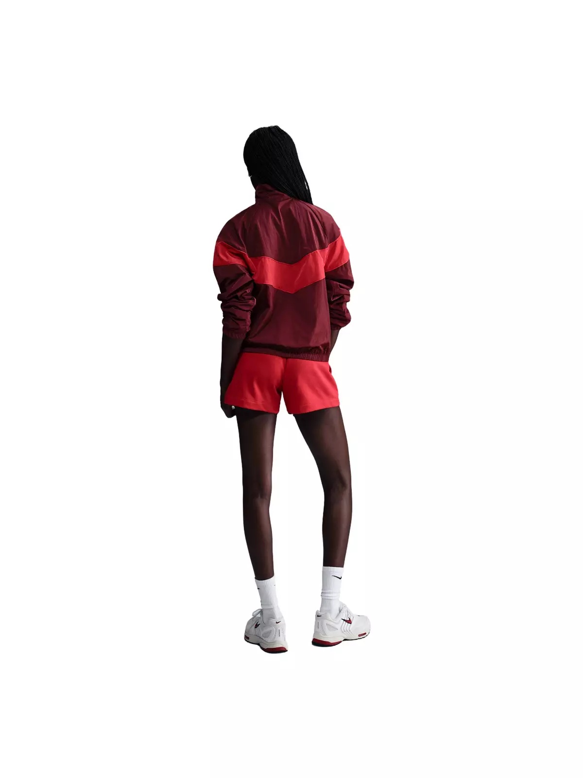 Women's Windrunner Loose UV Woven Full-Zip Jacket - Red - 5