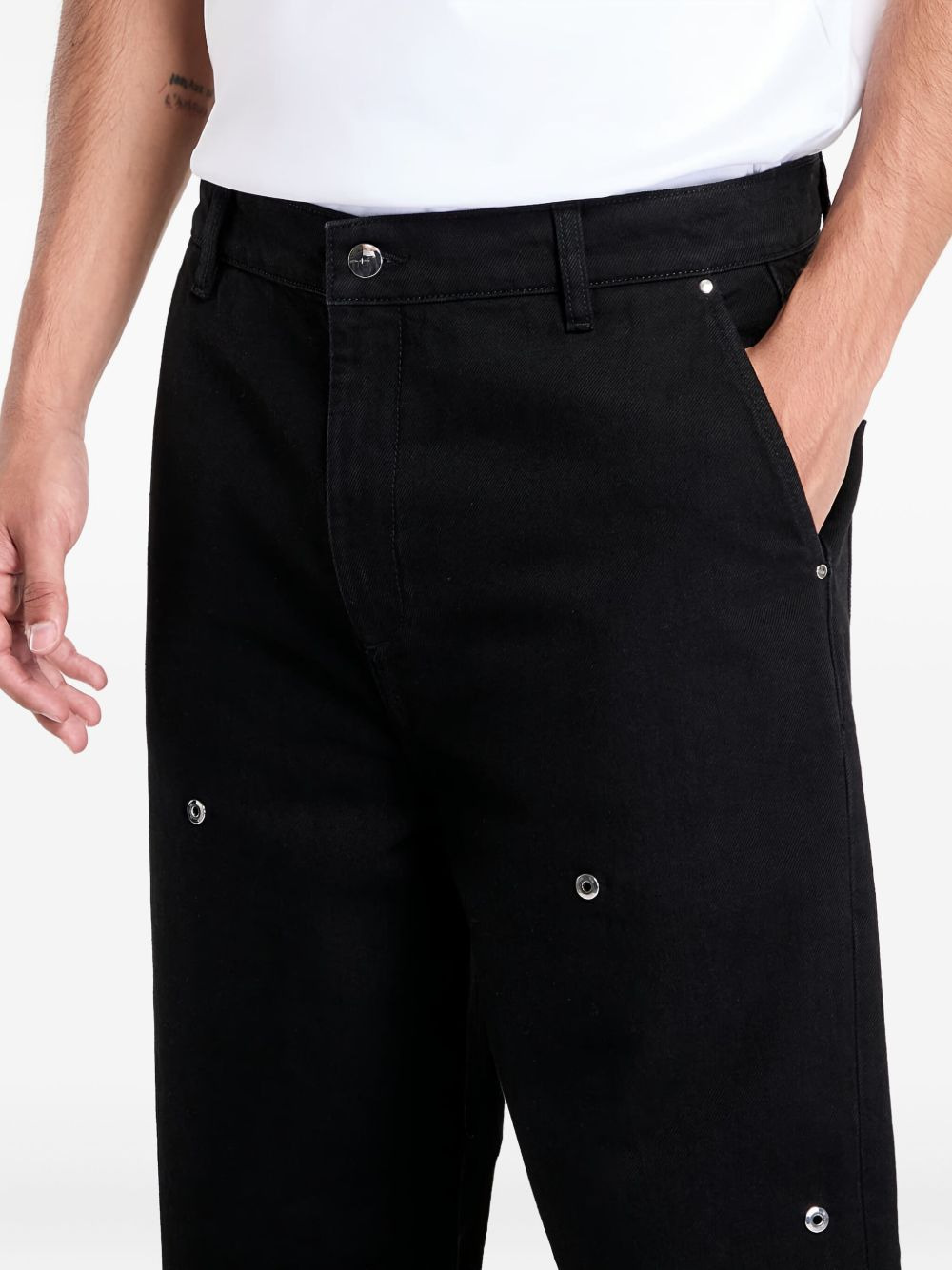 stud-detail denim jeans - 4