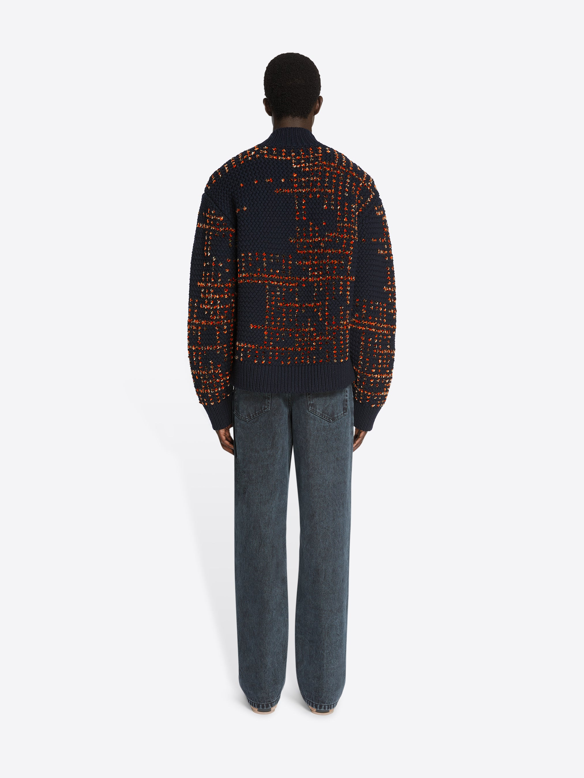 JACQUARD WOOL SWEATER - 4
