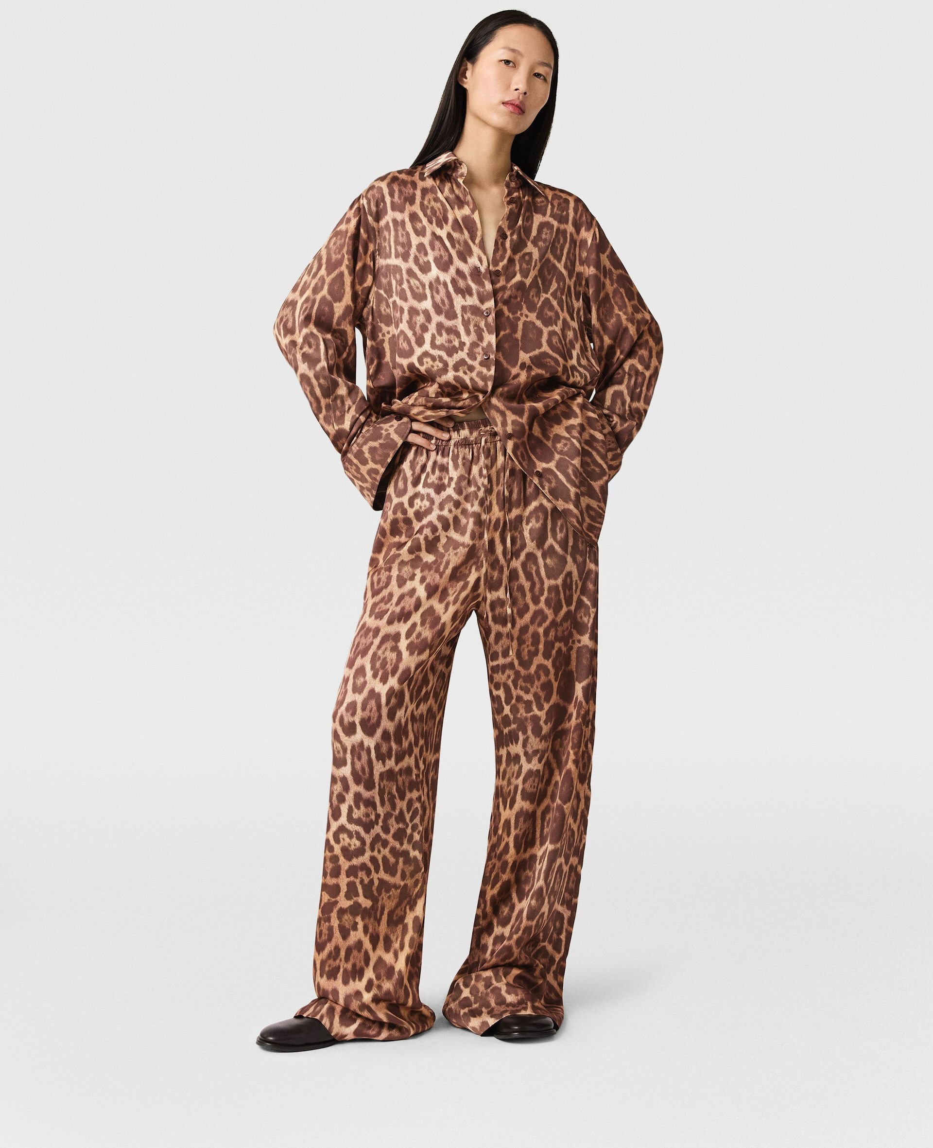 Leopard Straight-Leg Pants - 5