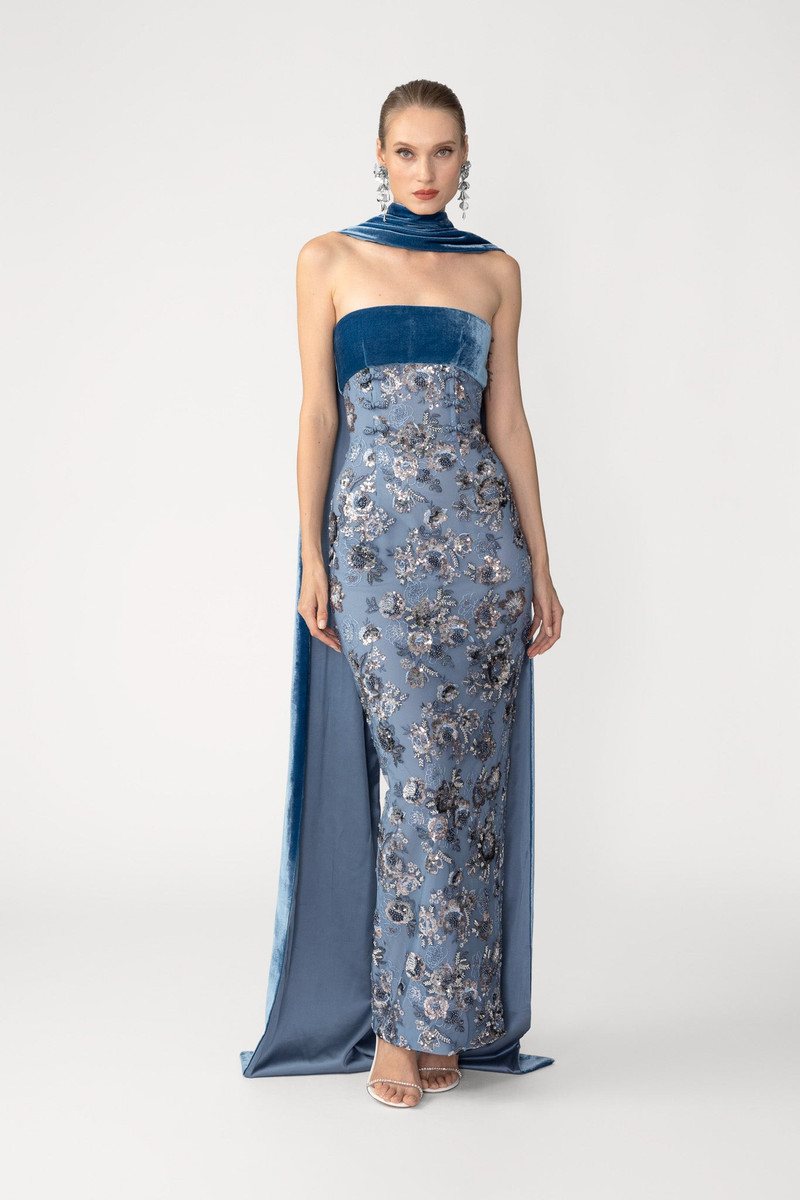 ADRIAN EMBROIDERED GOWN 1
