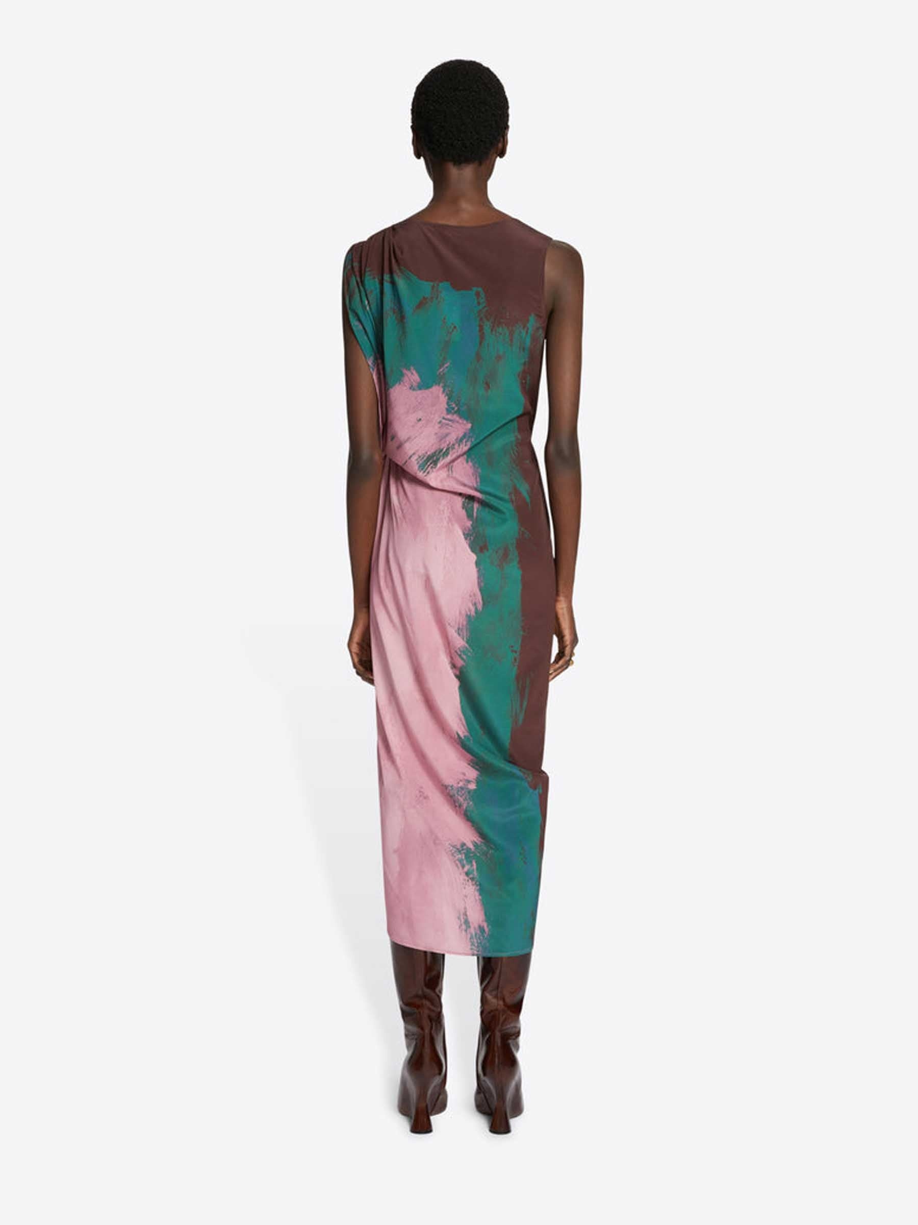 DRAPED MIDI DRESS - 4