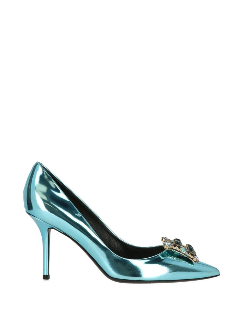 jewel-embellished leather pumps 1