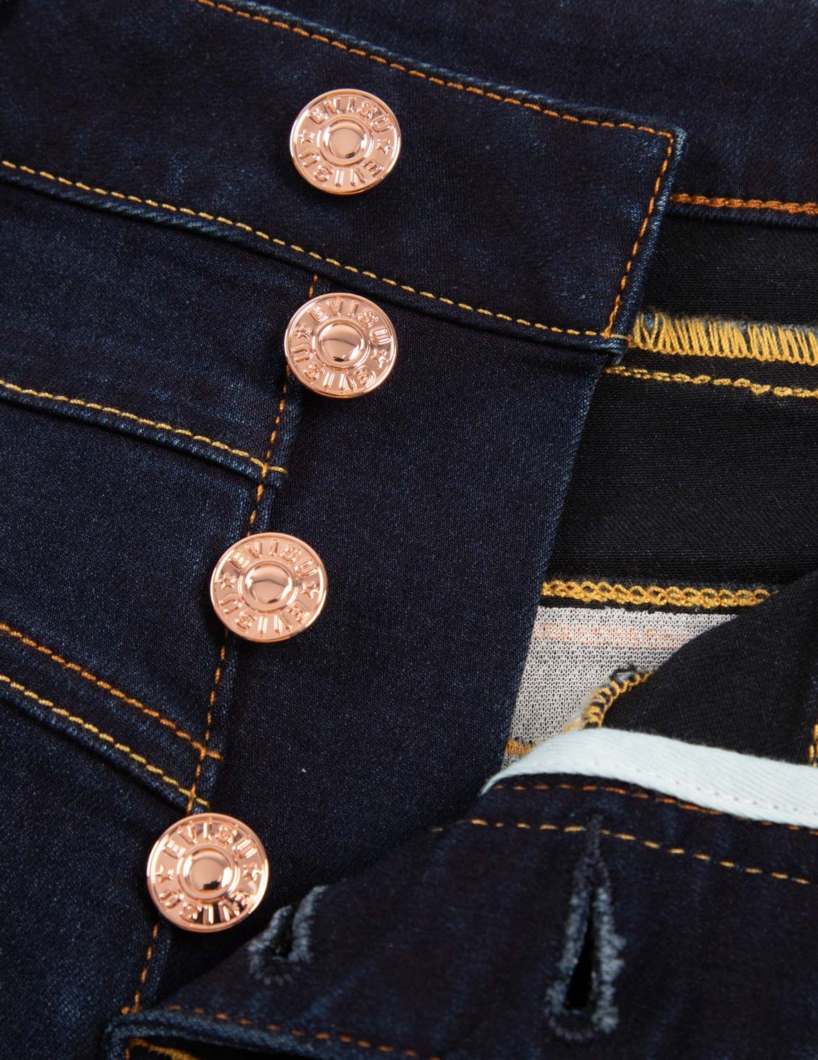 FLORAL-PATTERN SEAGULL  EMBROIDERY HIGH-WAIST SKINNY JEANS - 9