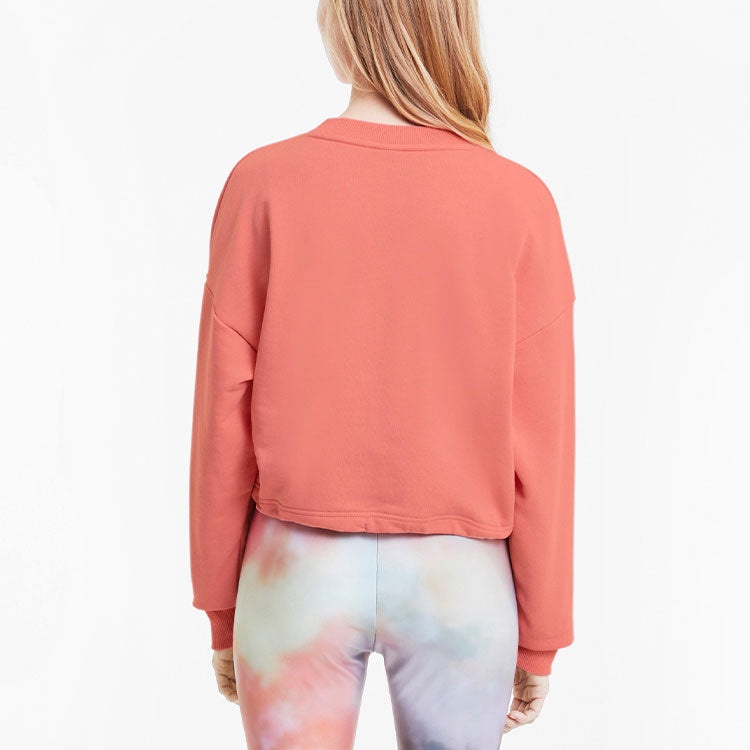 (WMNS) PUMA Evide Logo Sweatshirt 'Pink' 599174-27 - 5