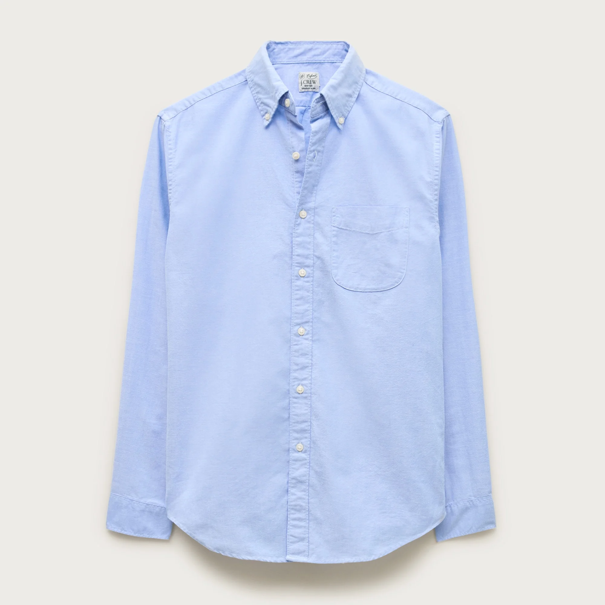 Broken-in organic cotton oxford shirt - 1