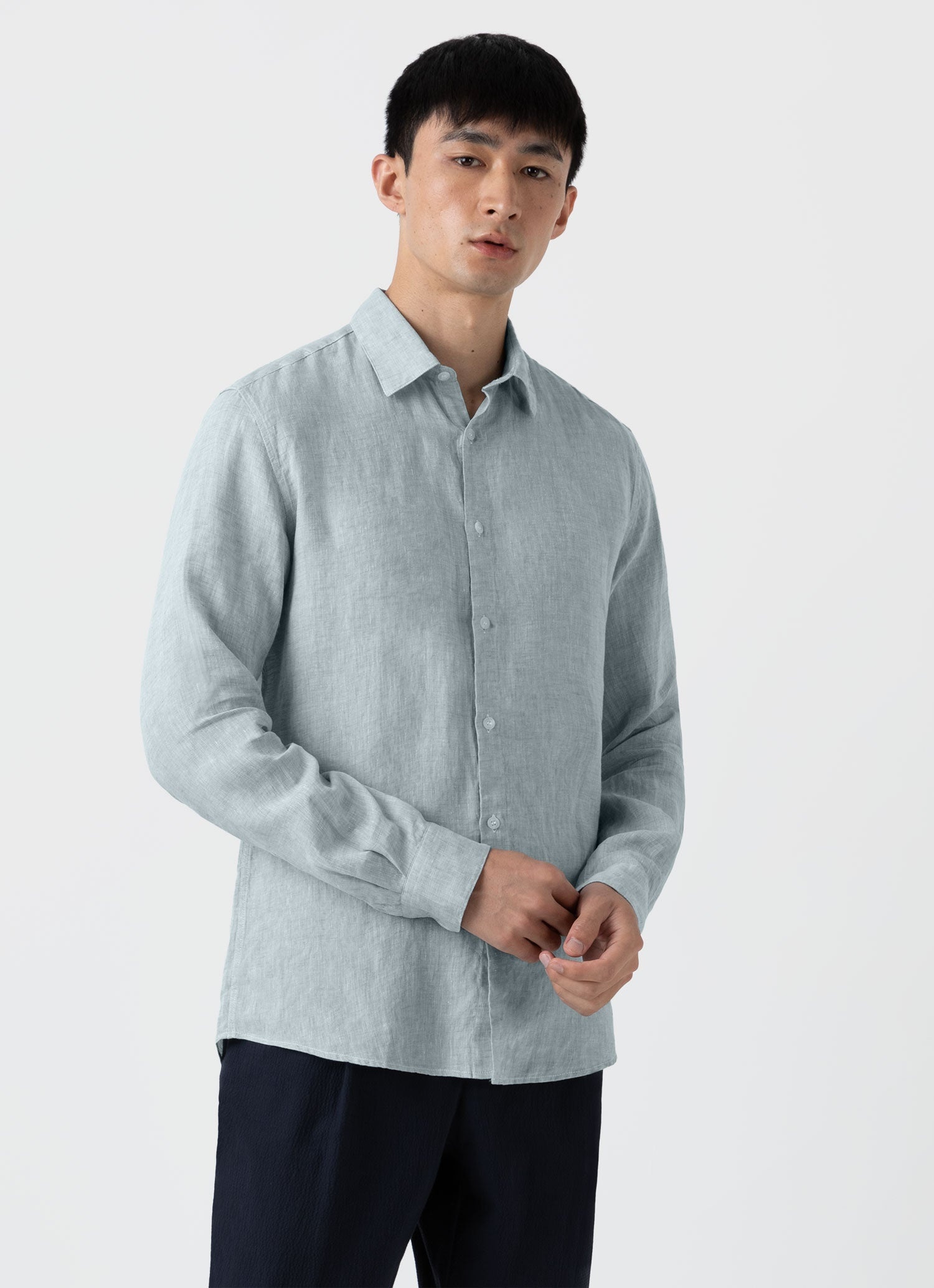 Linen Long Sleeve Shirt - 2