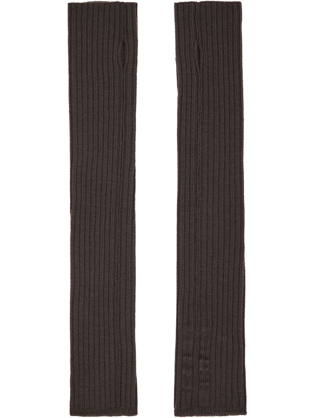 Brown Concordians Rasato Knit Arm Warmers - 2