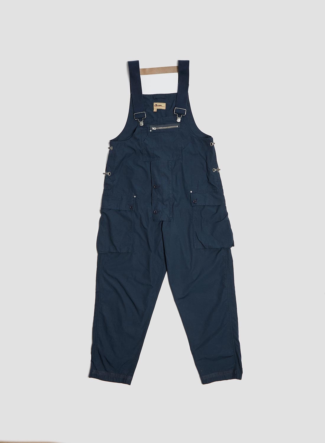 Naval Dungaree in Black Navy (Cotton Ripstop) - 1