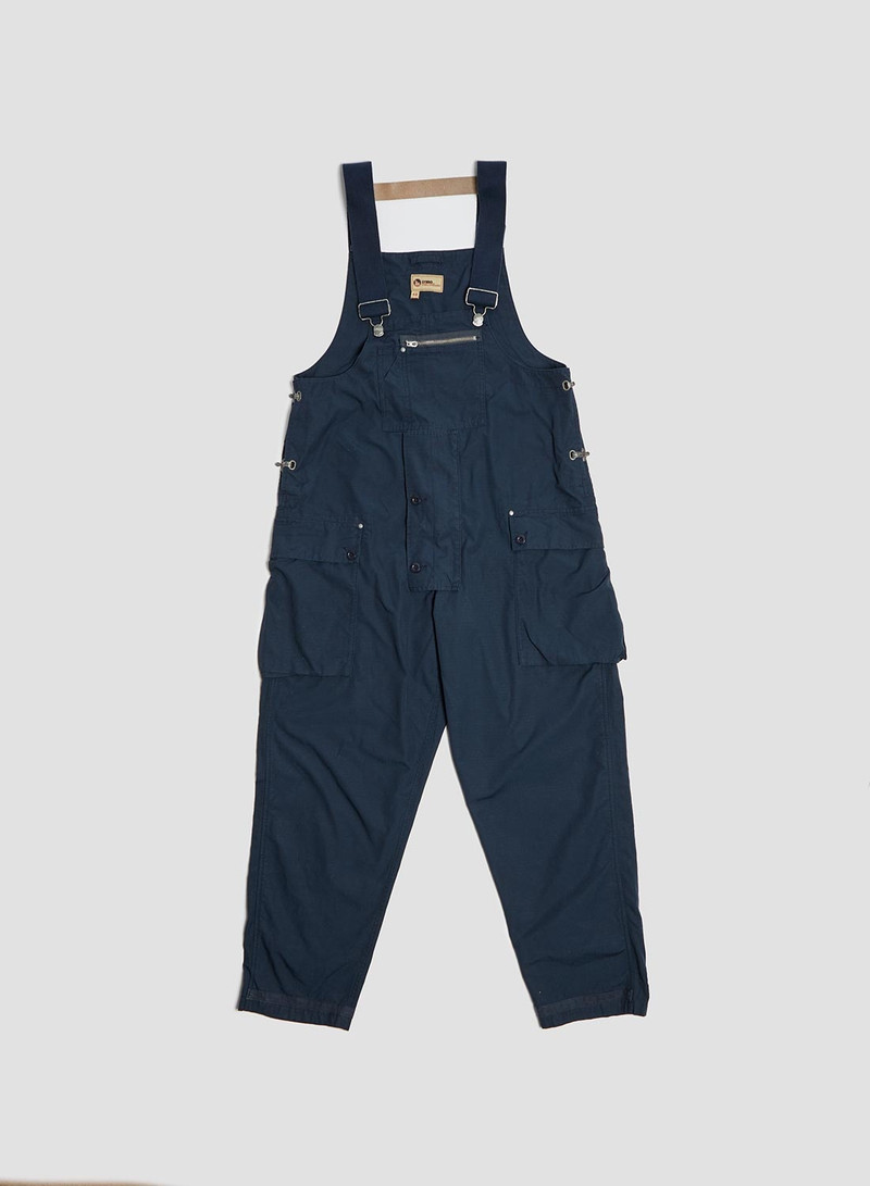 Naval Dungaree in Black Navy (Cotton Ripstop) 1