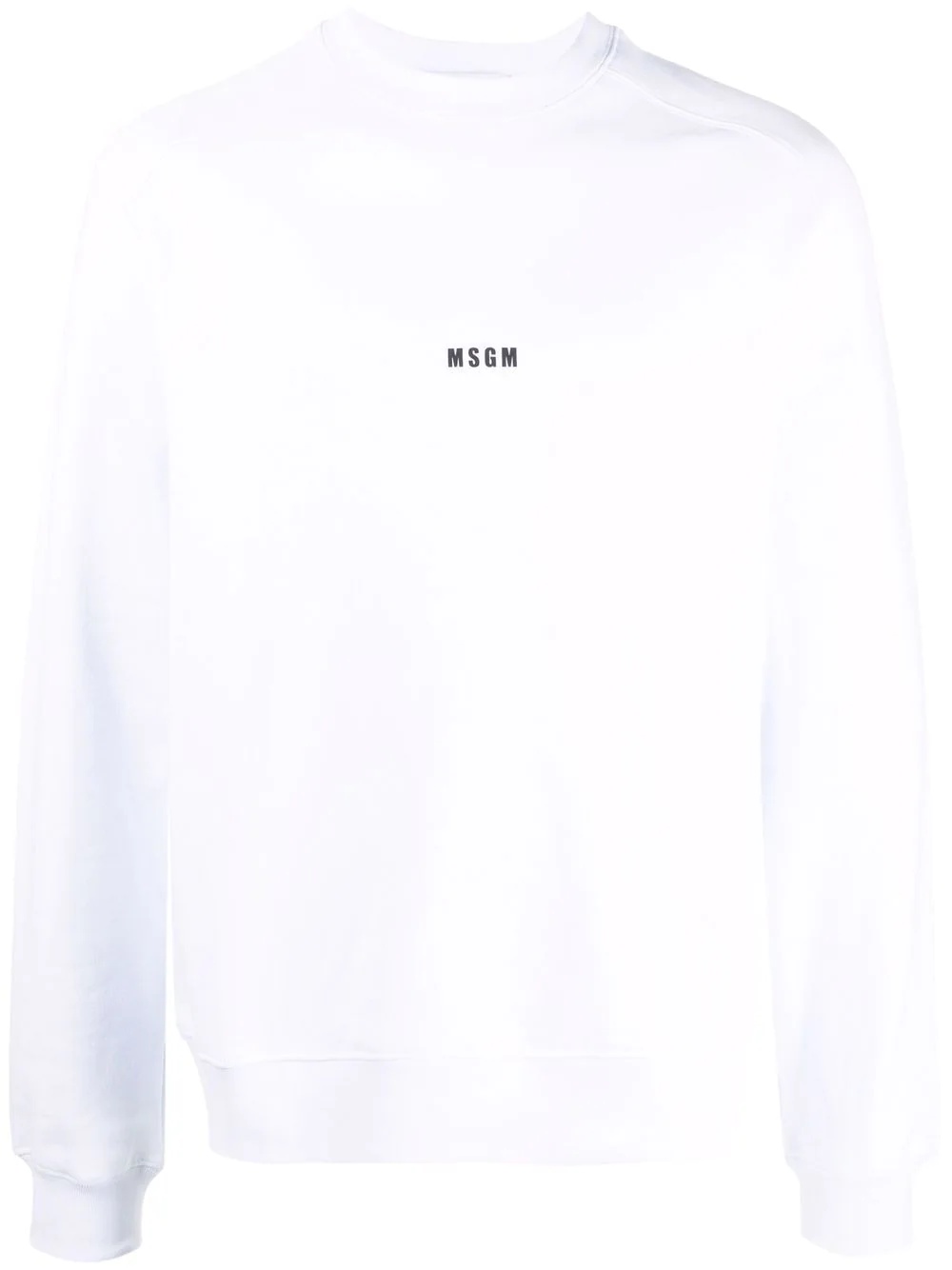 logo-print cotton sweatshirt - 1