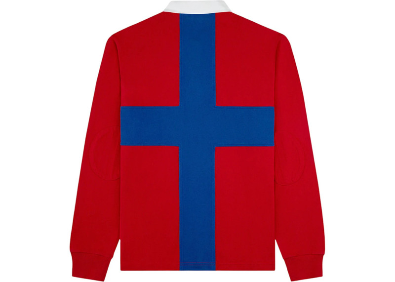 AIMÉ LEON DORE Aime Leon Dore Paneled Sail Rugby Shirt Equestrian Red outlook