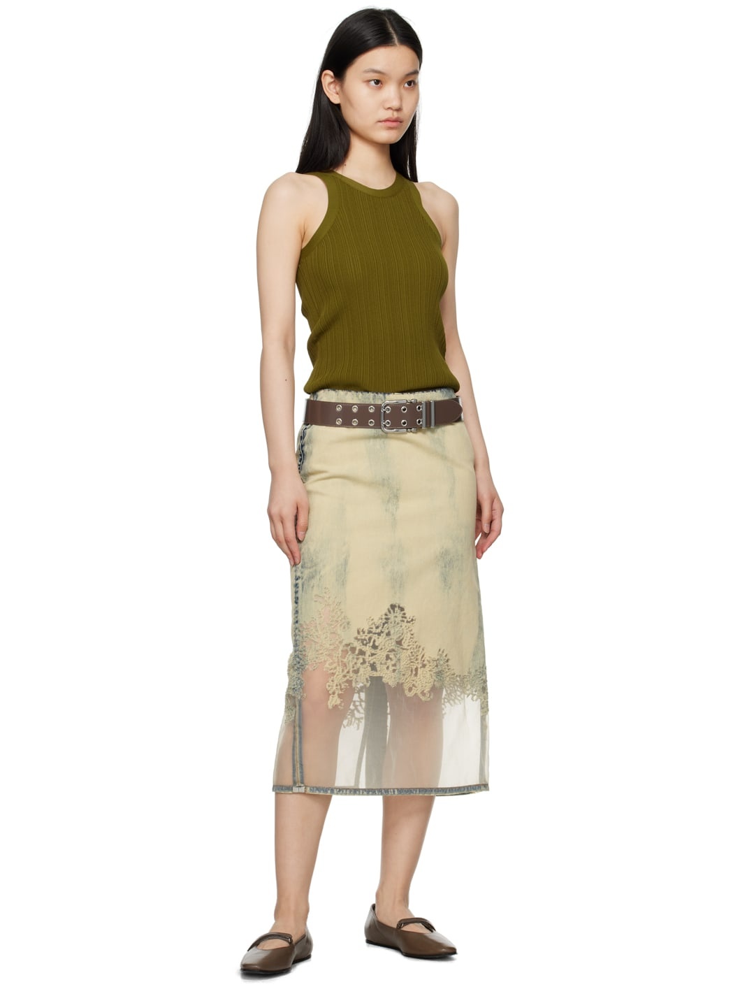 SSENSE Work Capsule – Brown Duo Belt - 3