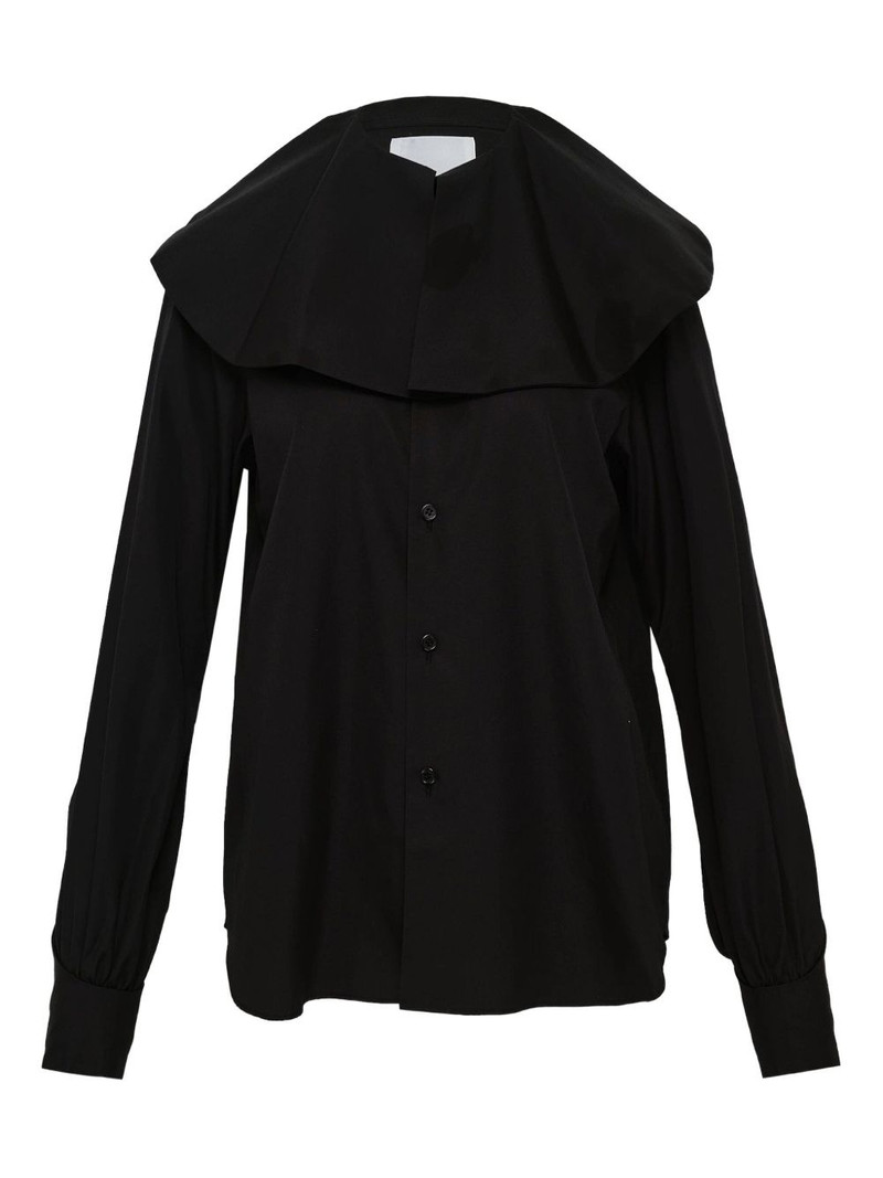 wide-collar cotton shirt 1